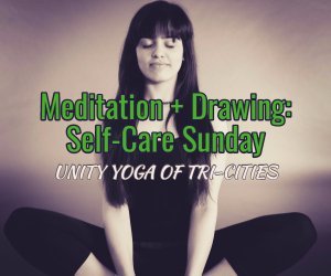 mediation + drawing: self-care Sunday